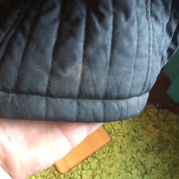 Mudd black jacket /white faux fur detachable collar XL/pink lining /mid 2000's - Picture 10 of 16